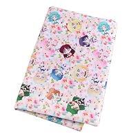 セーラームーン 生地 約260cm×約90cm 布 はぎれ ピンク 当時物 セーラームーン 生地 約260cm×約90cm 布 はぎれ ピンク 当時物